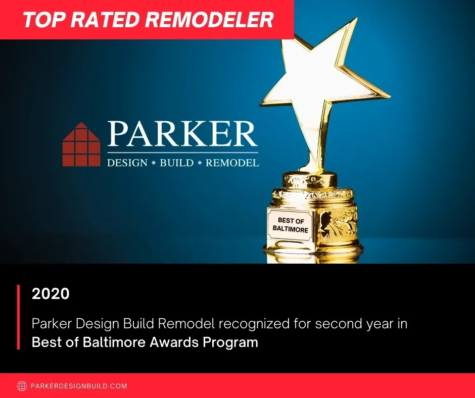 parker design build remodel recognized in best of baltimore award program