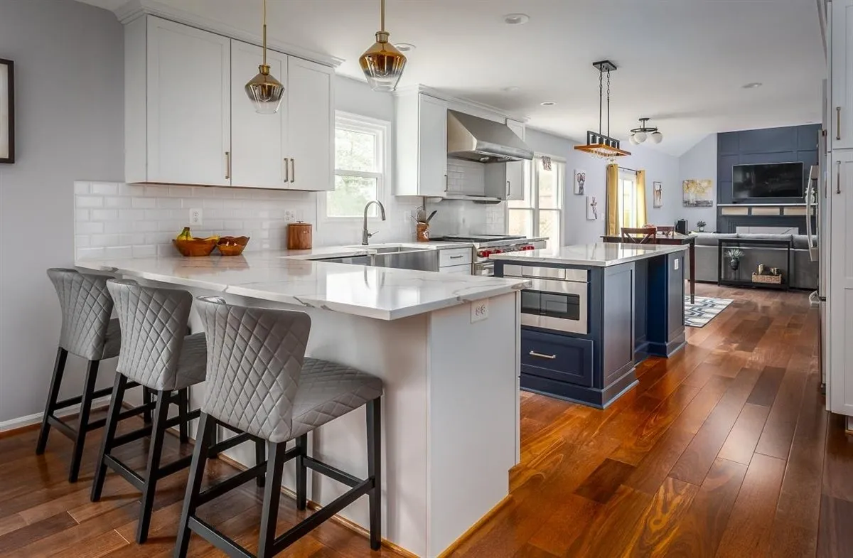 renovated kitchen in spacious home in laurel maryland