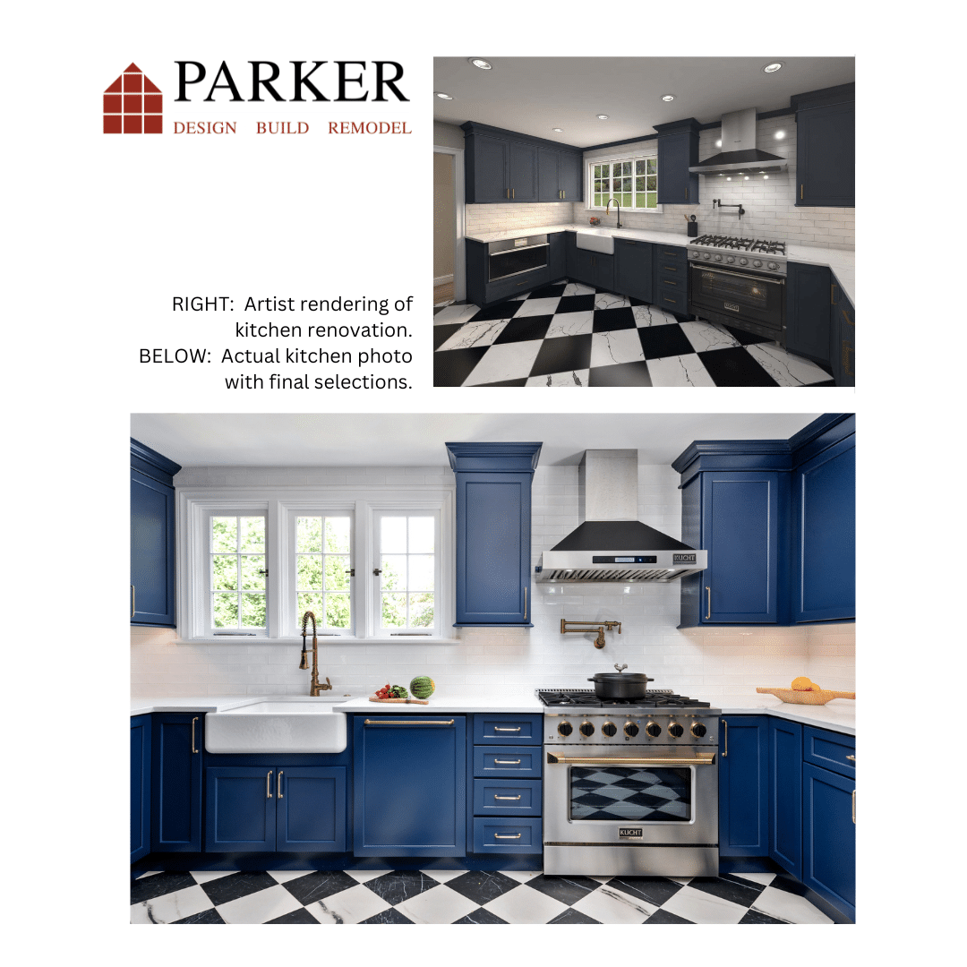 Design Selections & Artist Rendering of Kitchen Renovation