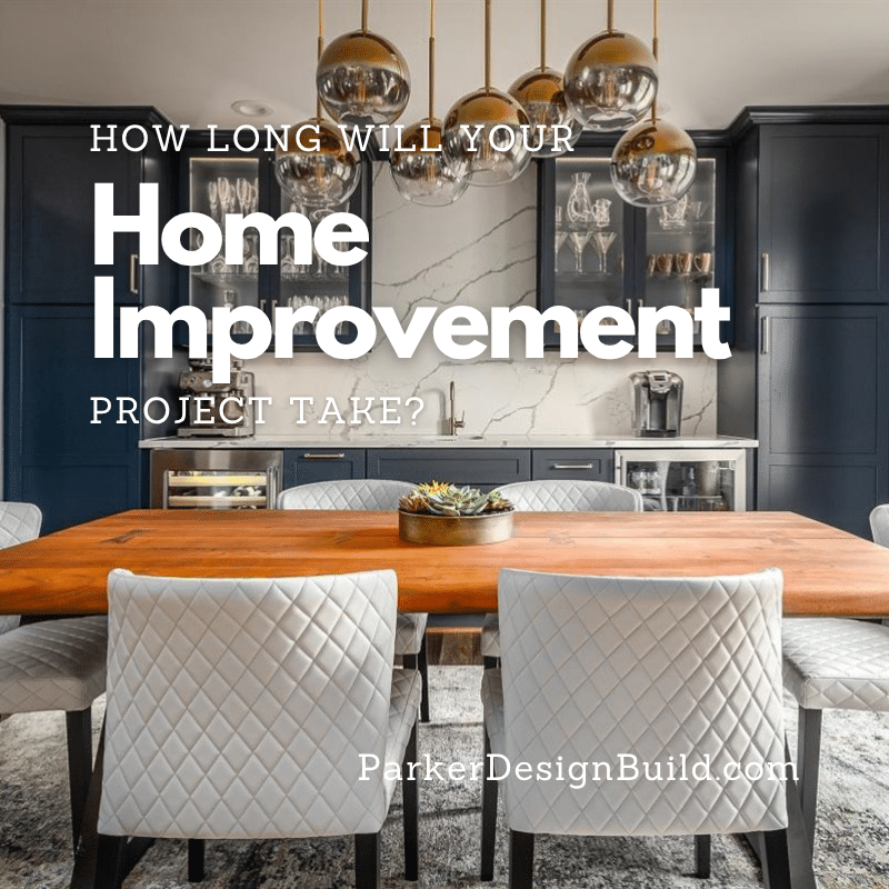 how long does a home improvement project take featuring a renovated dining room
