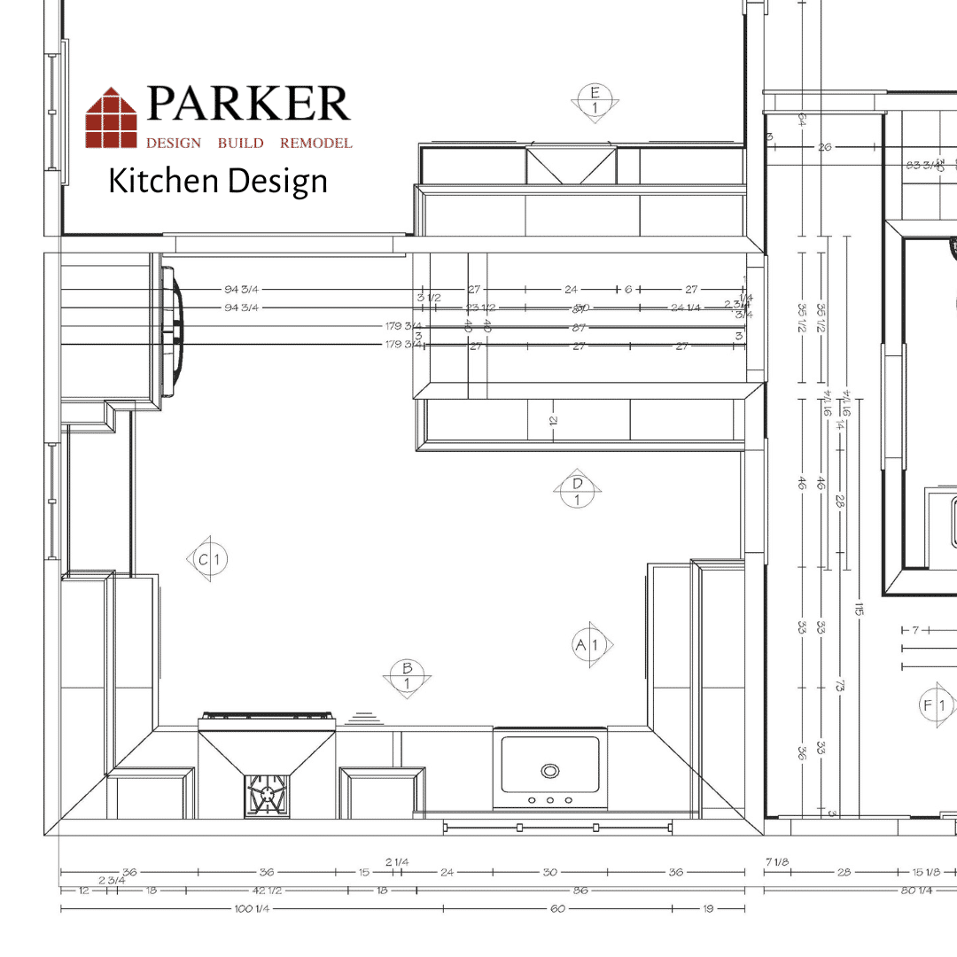 parker design build remodel kitchen remodel plans