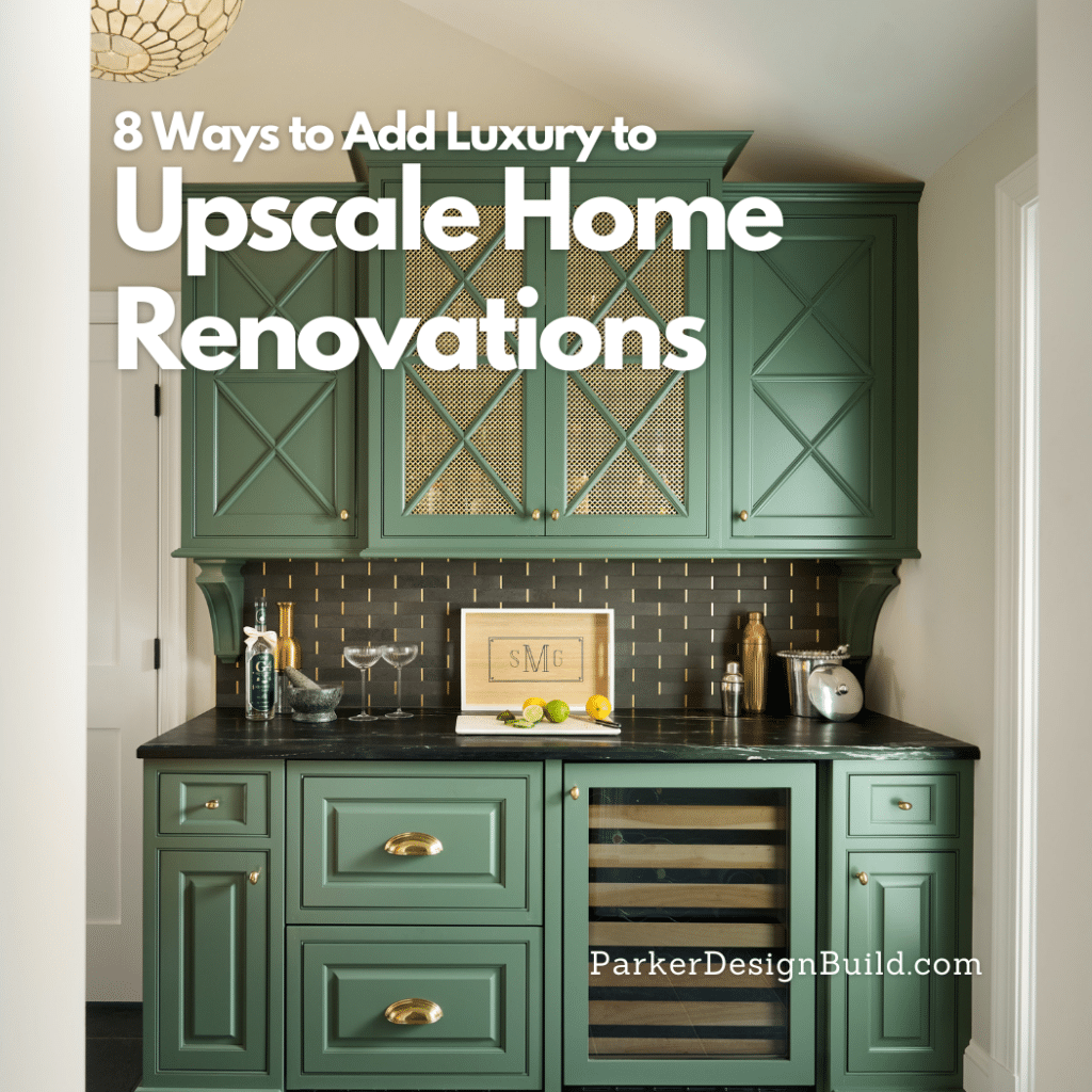 luxury upscale home renovation custom built-in bar