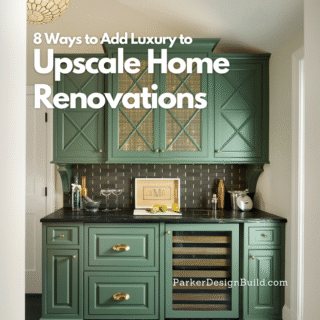 luxury upscale home renovation custom built-in bar